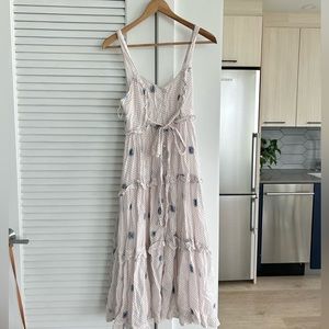 Free people blue daisy midi dress